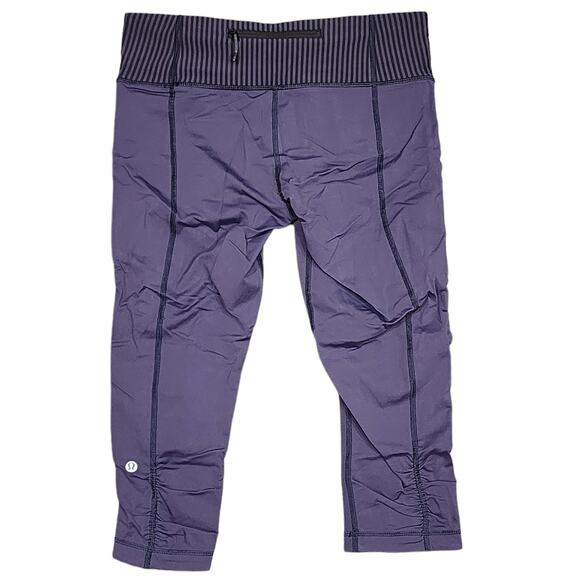 Lululemon Cropped Leggings Purple size 8 - Picture 1 of 9